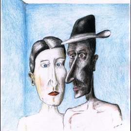 Twee gezichten (2, 2006, kleur).jpg